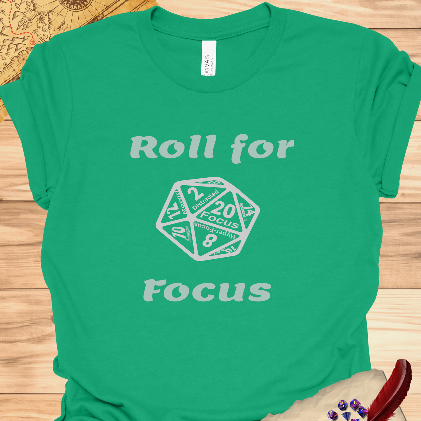 D20 Roll for focus T-Shirt