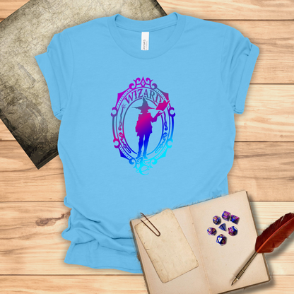 Wizard Emblem - T-Shirt Multicolour purple